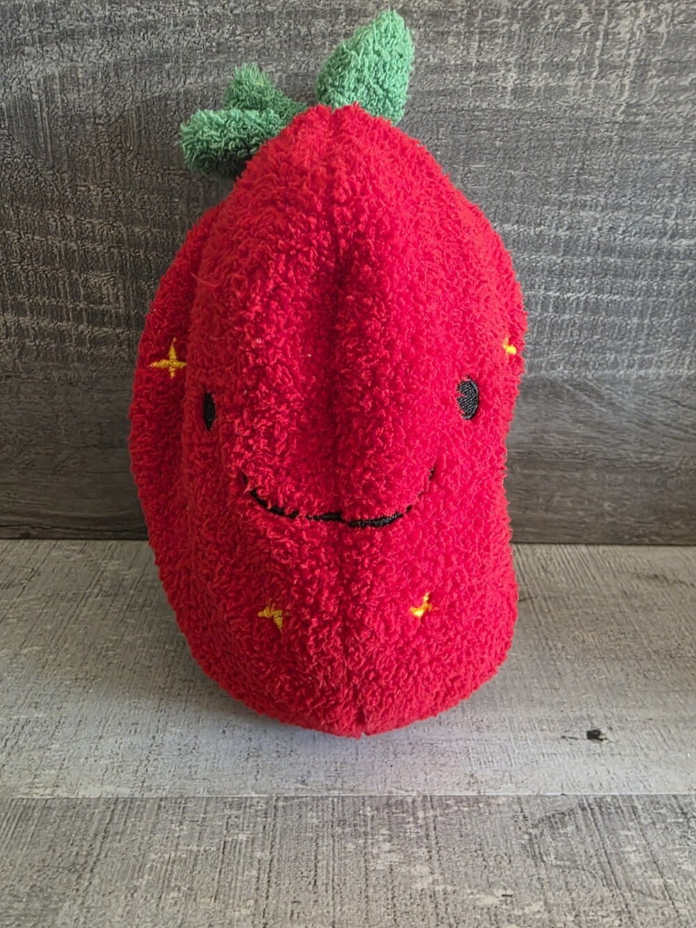 Strawberry Stuffed Bunny Rabbit Plush Soft Doll in a Pod With Zipper 12" Bin137